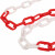 巨成 PVC连接链条 警示链交通设施雪糕桶筒反光警示链条 红白塑料连接链 1米价 长度可定制