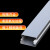 得豫工品 铝合金方形线槽 加厚地面压线槽 盖式明价走线布线槽 1米/根 一根价 60*40
