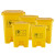 加厚脚踏垃圾桶 小区实验室废物回收箱结实耐用污物桶 黄色20L垃 黄色15L脚踏式