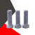 达克罗外六角螺栓高强度8.8级碳钢螺丝加长螺钉m4M6*40*18m8*35 M4*8 100颗价格