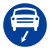 定做道路交通标志指示牌 限高牌减速慢行圆形三角形方形反光铝板 JZTX-07 机动车道 60*60cm