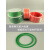 PU绿色圆三角火接聚氨酯粗面/红色光面皮带O型环形工业传动带圆带 光面红色2MM/每米价