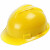百舸 安全帽ABS材质防砸抗冲击透气工地安全帽 建筑工程施工帽 领导监理 V型透气款 黄色