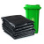 金诗洛 K5238 (50只)加厚型垃圾袋 商用工业专用塑料袋 黑色平口90*110cm