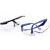 海斯迪克 gnjz-1041 防风沙防冲击护目镜 防飞溅防尘眼镜 黑架白片（12个）