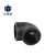 正奇谊 PE管件配件各种规格 PE90°弯头 承插塑件黑色 黑色 L75