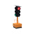 佐痕 太阳能交通信号道路升降式移动红绿灯警示黄闪倒计时箭头灯-01 四面三灯