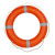 趣行 成人国标救生圈 应急防汛抢险游泳漂流公海船用 实心塑料游泳圈2.5kg