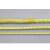凯夫拉绳高温防火阻燃帆船绳耐磨编织纤维圆绳芳纶安全绳 黄色12-20mm/米