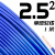 国标阻燃BVR1 1.5 2.5 4 6平方软多股铜芯家装电线铜线零剪 2.5平方 单皮软线(1米)蓝色
