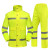谋福 反光分体雨衣套装 路政成人骑行雨衣可定制 赠肩灯和指挥手套  荧光黄YGH01 3XL185(适合身高180-185) 