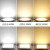 led筒灯方形圆形面板灯格栅工厂办公室照明灯企业定制企业定制 方形-暖白3000K 9W(开孔130-140mm适用)