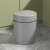 铸固 按压垃圾桶 轻奢ins风 高颜值大容量客厅厨房卫生间现代卧室垃圾桶 灰色