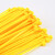 玛仕福 黄色扎带 尼龙扎带线缆理线束线捆扎绑带 4*300（宽2.8mm）100条