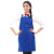 广告围裙定制LOGO印字工作服宣传厨房女男微防水礼品订制 宝蓝色 不含头巾袖套