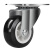 DYQT1/1.5/2/3寸万向轮脚轮滑轮定向轮带刹车小推车轮子轱辘滚轮 黑色1.5寸-刹车万向轮1个