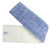 安格清洁 带丝微纤平板拖把布替换拖地布粘贴式拖地头带丝布 带丝微纤布AG1740蓝色40cm