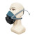 普达FC-8016硅胶防尘面具 1套 自吸过滤式呼吸器工业打磨焊接装修粉尘防护半面罩 定制