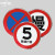 限速标志牌5公里厂区限速限高牌标识圆形20停车场导向牌限宽指示 入口 40x40cm