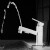 摩豪（Mohao）全铜抽拉式水龙头冷热家用卫生间台上盆洗脸盆洗手池面盆龙头白色 【白色】方形标准款(可旋转)