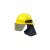 鼎峰安科 头盔含头灯 FTK-Q/C 消防员灭火防护头盔 半盔统型款 滑轨灯架含头灯 1套装