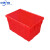带盖物流箱加厚特大号塑料筐周转箱工具箱收纳箱塑料框运输箱A 4号 外_600_400_350mm红色
