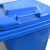 简厚 厨余分类垃圾桶大号厨房户外商用医疗干湿分离蓝色灰色红色绿色加厚全国标准分类塑料垃圾桶 灰色100L