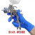 喷漆溶剂手套 耐稀释剂加厚型乳胶橡胶防护一次性丁腈手套 100只/盒 蓝色 加厚微弹 S