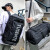 爱华仕（OIWAS）旅行包男大容量手提运动健身包短途出差背包行李包学生电脑包书包 黑色