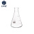 正奇谊 锥形瓶 三角烧瓶  平底烧瓶 玻璃实验仪器 直口 150ml（2个）