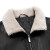HLA海澜之家翻领茄克男冬季时尚有型保暖加绒夹克外套HWJAD4Q136A黑色(E6)180/96A(52)