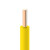 起帆(QIFAN)电线电缆  2.5平方 单芯单股硬线 黄色 100米