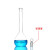 汇达A级玻璃容量瓶白色棕色10/25/50/250ml定容瓶玻璃塞实验用 100ml白量瓶玻璃盖 A级可过检