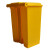 简厚 脚踏垃圾桶新国标加厚塑料户外客厅室内厨余垃圾分类大号垃圾桶 黄色【医疗废物】80L