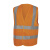 代尔塔 404015 荧光可视工作服美标马甲款橙色L码