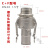 博雷奇304不锈钢快速接头CF卡扣式钢丝软管水泵配件焊接高压水管活接1寸 304DN40*1.5寸C+F(一套)