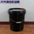 水桶洗车储水用塑料桶10升20升加厚机油桶润滑油桶工业桶大桶 25升   机油桶黑色