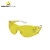 代尔塔 时尚款全贴合弧形整片式防护眼镜 黄色增亮 10个装  防雾防刮擦防紫外线防冲击 安全骑车眼镜101127