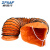 卓风行(ZFXAF)手提移动风机配套PVC伸缩风管20寸内径500mm 10米一根 橙色 带喇叭口 尼龙绳捆扎固定