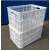 40斤大塑料框周转筐长方形加厚蔬菜水果箱运输鸡蛋筐收纳筐子 蓝色40斤长52.5宽36高27.5