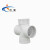 米星（MSTAR）PVC排水管件 十字等径异径四通 加厚平面PVC四通 白色 250（1个装）
