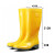 圣驰 劳工高筒白色水鞋 耐油耐酸碱厨房雨靴养殖防滑黄色雨鞋 白色 42