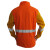 友盟（AP）AP-2730橙红色防火布配金黄色皮袖侧开胸焊服（加反光带） 橙色 L（身高1.7-1.75）