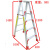 折叠梯子铝合金人字扶梯安全爬梯阁楼单梯合梯工程室内步梯凳 加固加强版全铝1.5米