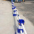 朋力安 隔离墩连接杆 PVC反光连接杆 交通设施固定连接杆 小水马警示防撞桶连接杆 蓝白连接杆2米/条