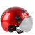 聚远（JUYUAN）成人头盔电瓶车电动车安全帽男女通用半盔防晒安全盔 红色 普短透明 头盔 一个价
