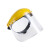 胜丽 SHENGLI PVC防护面屏 防飞溅头戴式全透明耐酸碱抗冲击SLMP001 工黄顶面罩 1个装