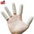 世霸 SHIBA 加厚防滑指套护指耐磨乳胶橡胶防护点钞保护工业劳保一次性手指头套 防滑手指套白色300只 L码