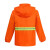 阿力牛 AF-235 双层分体雨衣 户外环卫安全反光服 警示清洁工路政防水雨衣雨裤套装 橙色 3XL-185 