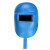 佳护 半自动手持式电焊面罩氩弧焊焊工面罩防飞溅防护面具电焊帽 蓝色塑料：普通手持